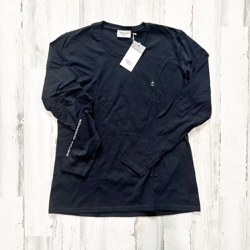 Everest Isles Long Sleeve Black Tee